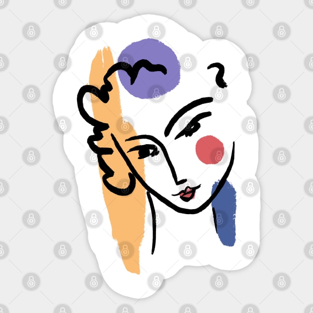 Denizko Minimal line art Sticker by denizko